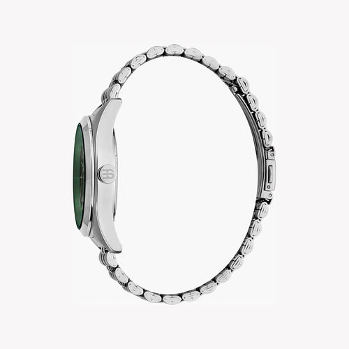 Esprit Men's Silver Stainless Steel Watch, Black Dial | Es1g173m0065