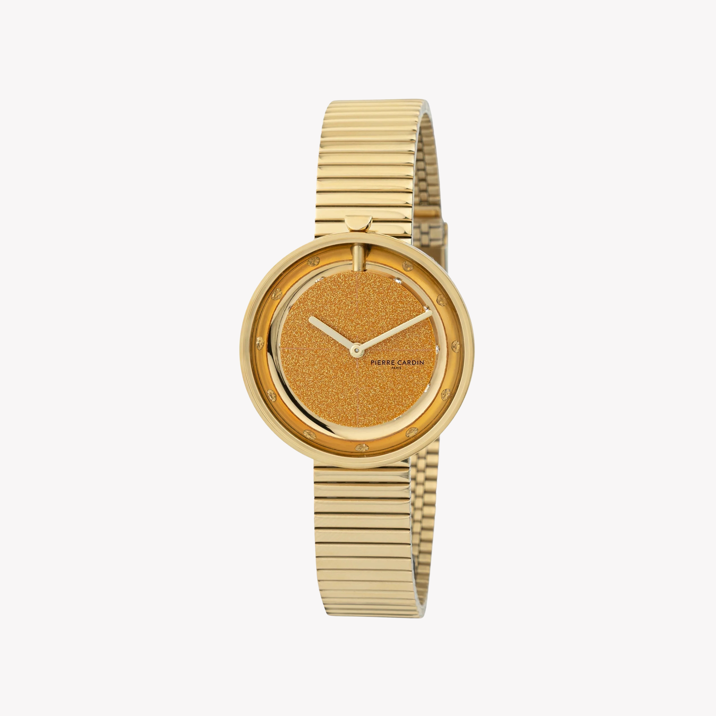 Pierre Cardin Women's Gold Stainless Steel Watch, Champagne Dial | Cma.0012