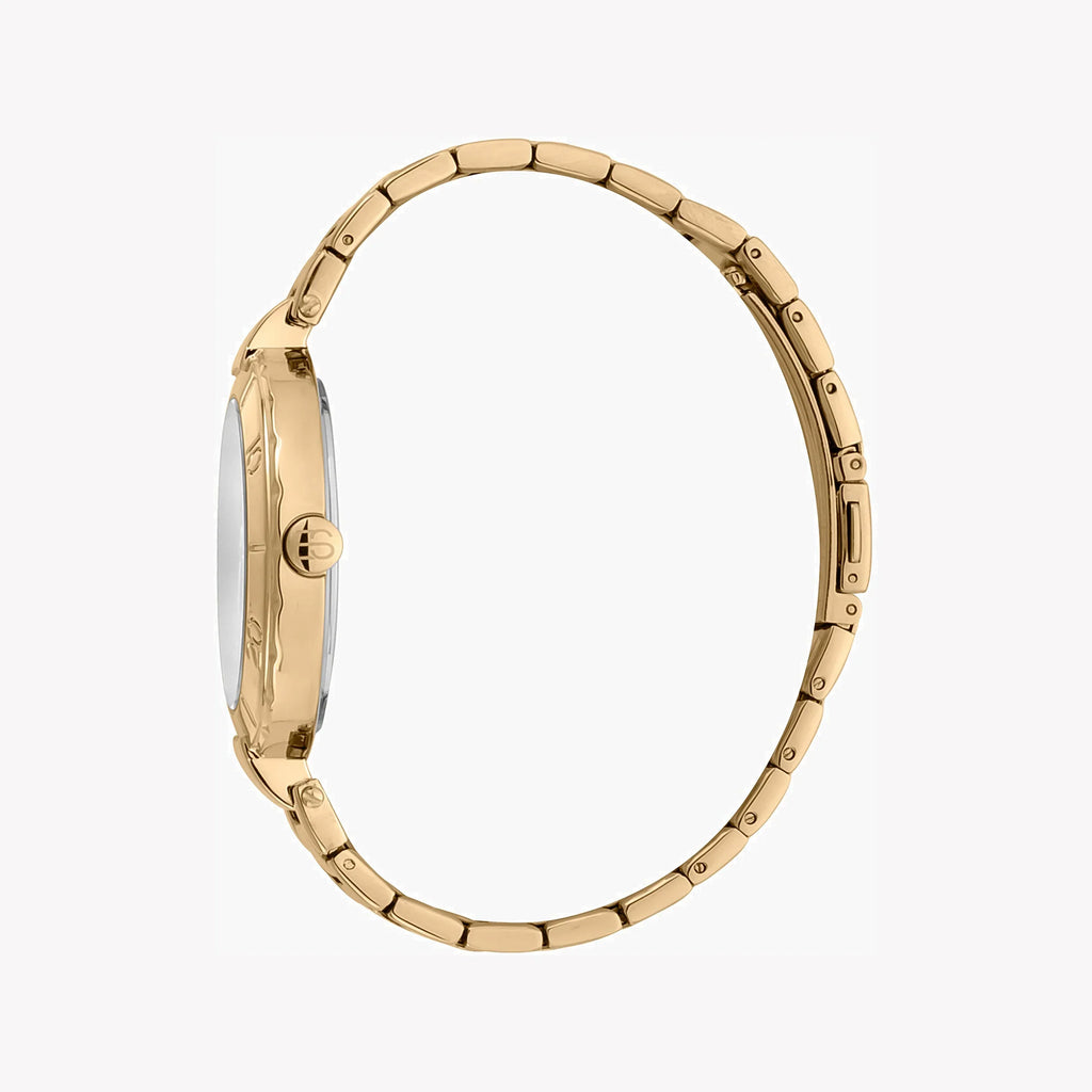 Esprit Women's Gold Stainless Steel Watch, Silver Dial | ES1L286M0065